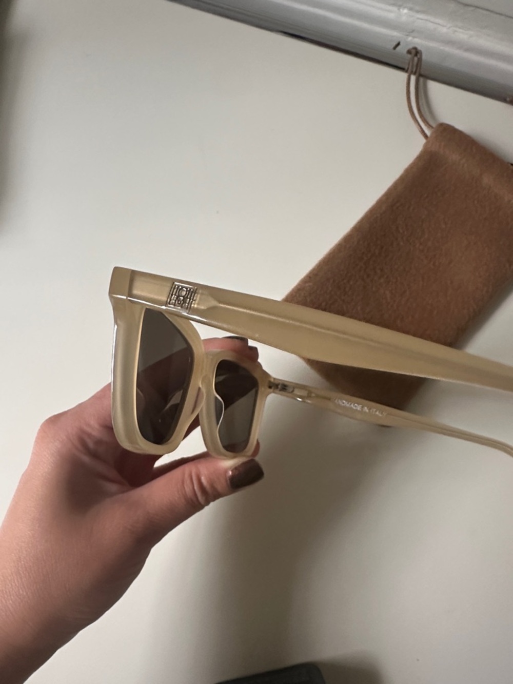 Toteme beige tan the square sunglasses - Picture 3 of 7